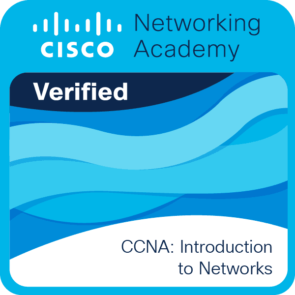 Cisco Networking Academy CCNA: Introduction to Networks badge