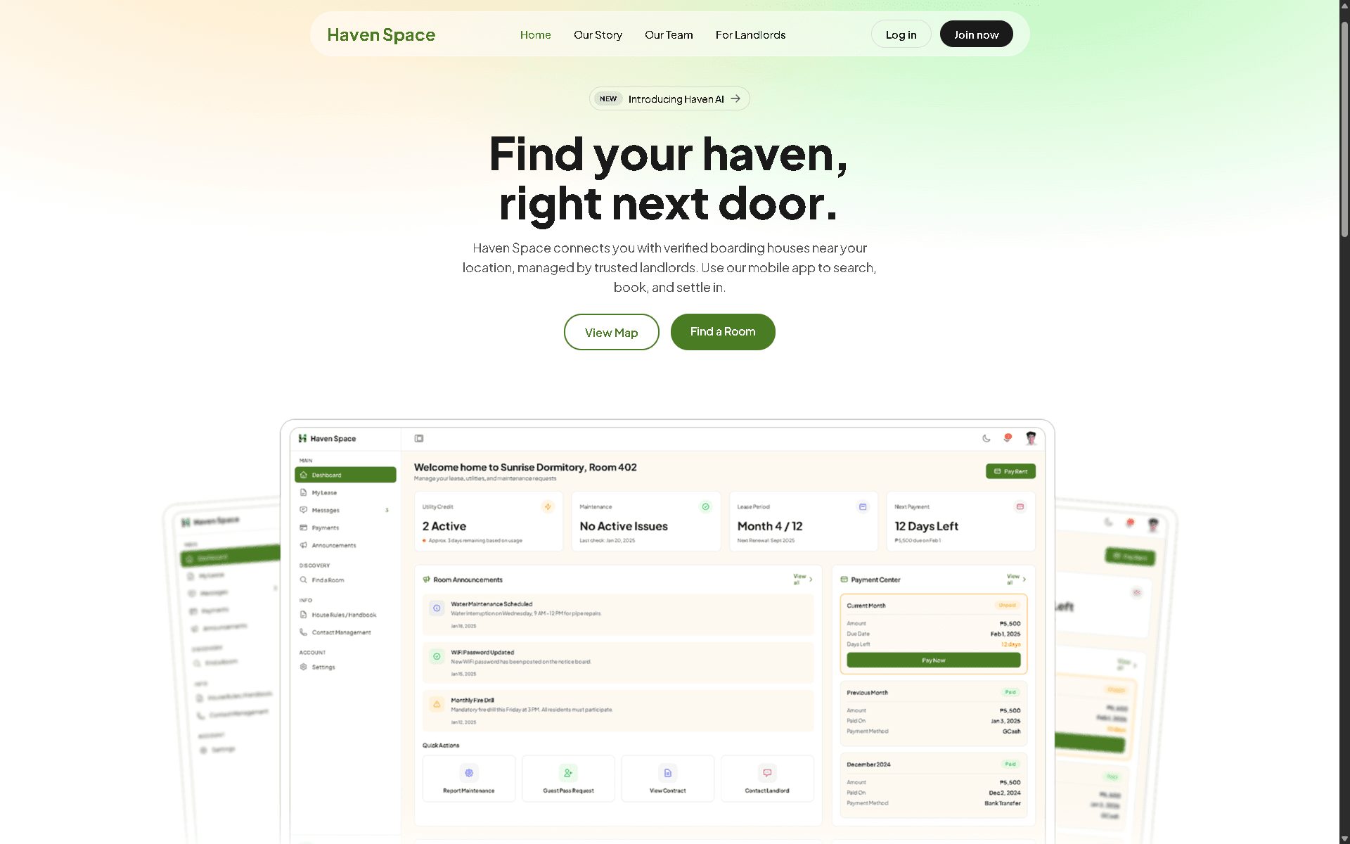 Haven Space — Boarding House Platform