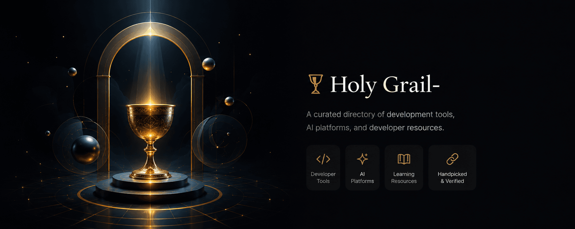 Holy Grail — Curated Developer Tools Directory